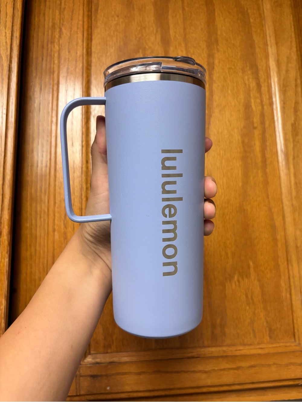 lululemon athletica Powder Blue Travel Tumbler with Handle